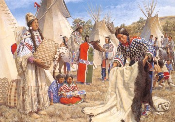 western American Indians 52 Oil Paintings